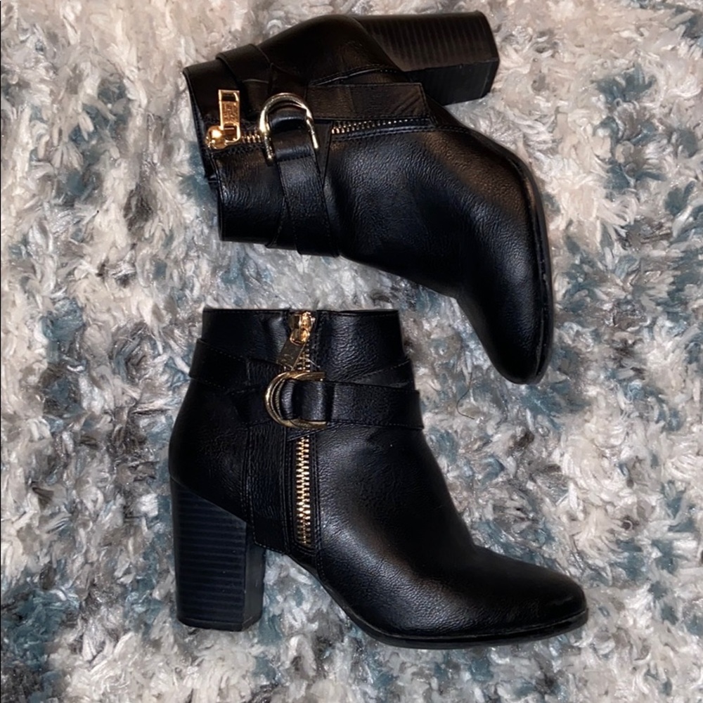 Black ankle boots